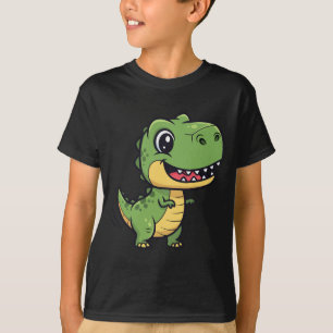 Mooie Cartoon T-Rex Dinosaur Kinder T-Shirt