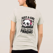 Mooie Cartoon Teddybeer Dames T-Shirt (Achterkant)