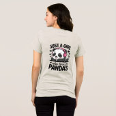 Mooie Cartoon Teddybeer Dames T-Shirt (Achterkant volledig)