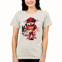 Mooie Cartoon Teddybeer Dames T-Shirt