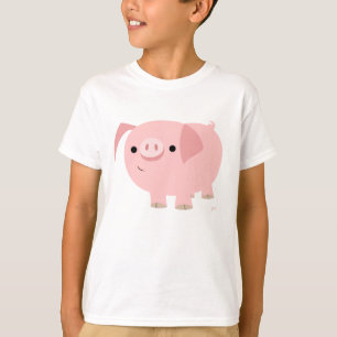 Mooie Cartoon Varken Kinderen T-Shirt