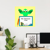 Mooie cartoon Vogel Klas Posters (Thuiskantoor)
