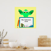 Mooie cartoon Vogel Klas Posters (Keuken)