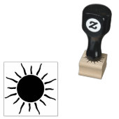 Mooie cartoon voor zontekening rubberstempel (Gestempeld)