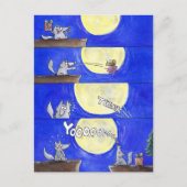 Mooie Cartoon Wolf Comic Bedankkaart postkaart (Voorkant)