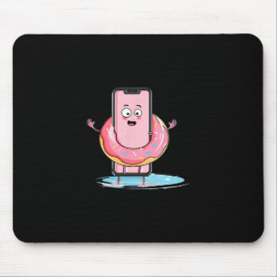 Mooie Cartooncel Met Zwembad Ring Voor Vakantie Lo Muismat
