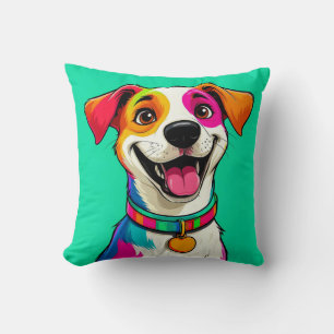 Mooie Cartoonhond Illustratie Kussen