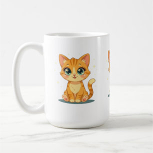 **Mooie Cartoonkat – Aardige Kitty Illustratie** Koffiemok