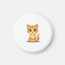 **Mooie Cartoonkat – Aardige Kitty Illustratie**