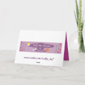 Mooie cartoonpictogrammen voor kaart van de (Achterkant)