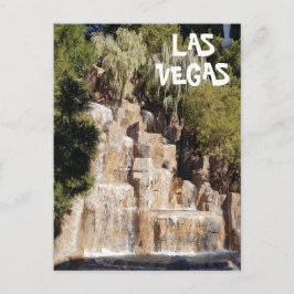 Mooie casino-waterval op de Las Vegas Strip Briefkaart