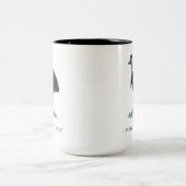 Mooie Cassowary Mok met twee-tonen koffie (Center)