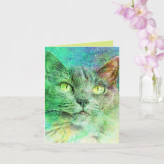 Mooie Cat Art - Blank Kaart