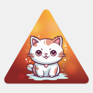 Mooie Cat Kawaii stijl Clipart-47758 Sticker
