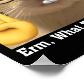 Mooie Cat Meme Clic Art Schattige Kitten Erm Poster (Hoek)