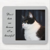 Mooie Cat Mousepad Muismat (Voorkant)