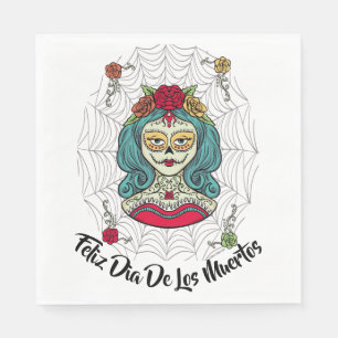 Mooie Catrina Feliz Día DE Muertos Servet