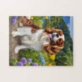 Mooie Cavalier King Charles spaniel puzzel (Horizontaal)