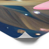 Mooie Cello Violin of pas op een mooie plek Poster (Hoek)