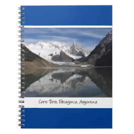 Mooie Cerro Torre, Patagonië, Mountain Uitzicht Notitieboek