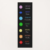 Mooie Chakras Meditation en Yoga Mat (Voorkant)