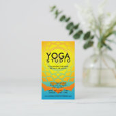 mooie chakras yoga loyaliteitsprogramma klantenkaartje (Staand voorkant)
