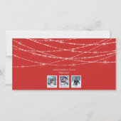 Mooie Challah-dagen La La La 3-foto kerstkaart (Achterkant)