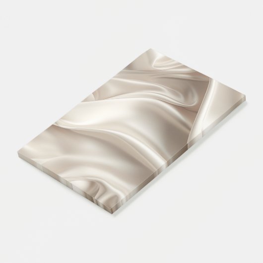 Mooie Champagne Gouden Romantische Nep Satijn Brui Post-it® Notes (Schuin)