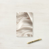Mooie Champagnetinten Goud Romantische Nep Satijn  Post-it® Notes (Op bureau)