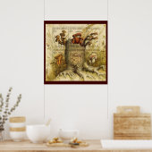 Mooie champignonzetjes ~ Toadstool Oekraïne 1999 Poster (Keuken)