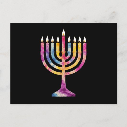 Mooie  Chanoeka Menorah Happy Chanoeka Briefkaart (Voorkant)