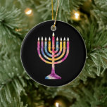 Mooie  Chanoeka Menorah Happy Chanoeka Keramisch Ornament<br><div class="desc">Mooie  Chanoeka Menorah Happy Chanoeka</div>