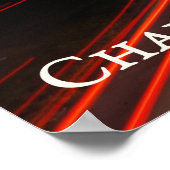 Mooie Charlotte NC Skyline Highway in Dusk Poster (Hoek)