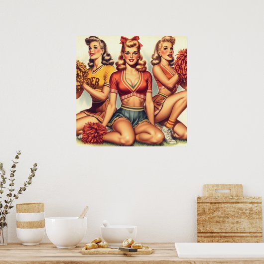  Mooie Cheerleaders Poster (Keuken)