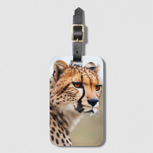 Mooie Cheetah Bagagelabel (Voorkant (verticaal))
