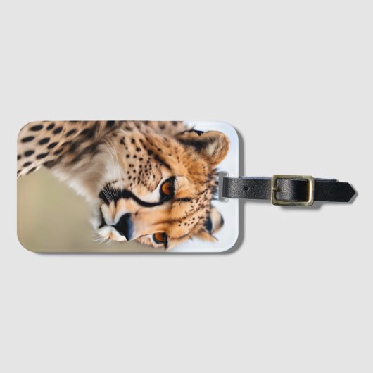 Mooie Cheetah Bagagelabel (Voorkant (horizontaal))