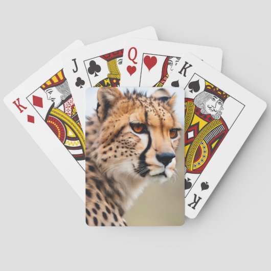 Mooie Cheetah Pokerkaarten (Achterkant)