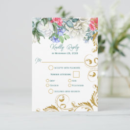 Mooie chemicaliën met Faux Gold Swirls RSVP