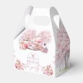 Mooie Cherry Blossom Bridal Tea Bedankdoosjes (Voorkant Zijde)