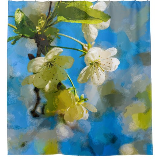 Mooie Cherry Blossom Douchegordijn (Voorkant)