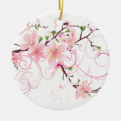 Mooie Cherry Blossom Keramisch Ornament (Voorkant)