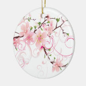 Mooie Cherry Blossom Keramisch Ornament (Links)