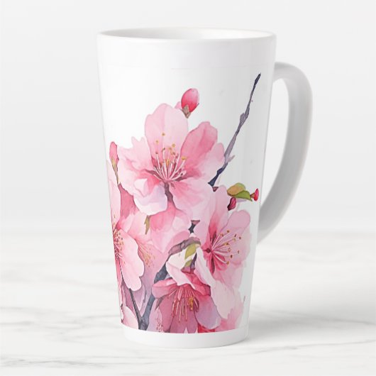 Mooie Cherry Blossom Latte Mok Cup (Rechterhoek)