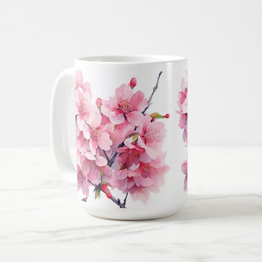 Mooie Cherry Blossom Mok Cup (Voorkant links)