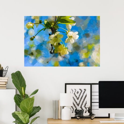 Mooie Cherry Blossom Poster (Thuiskantoor)