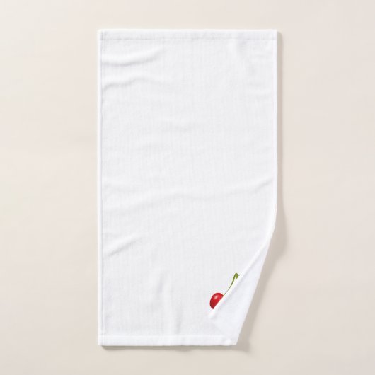 Mooie Cherry Fruits op White Bath Towel Set Bad Handdoek (Handdoek)