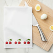 Mooie Cherry Fruits op White Theedoek (Quarter Fold)