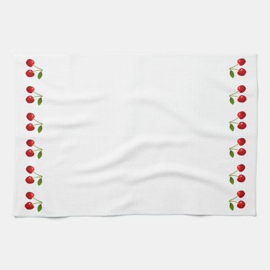 Mooie Cherry Fruits op White Theedoek (Horizontaal)