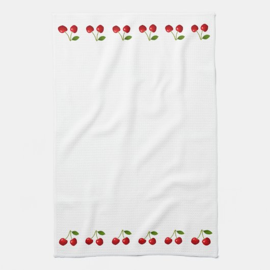 Mooie Cherry Fruits op White Theedoek (Verticaal)