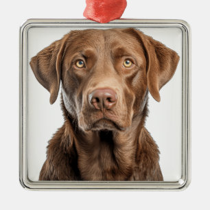 MOOIE CHESAPEAKE BAY RETRIEVER HOND METALEN ORNAMENT